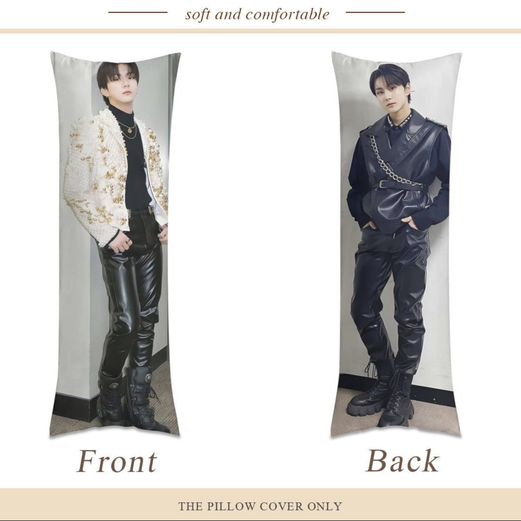 Enhypen Jungwon Full Body Pillow Case - Double Sided Full Body Pillowcases - 3 sizes! Long Pillow Cover Double - Sided Design in Multiple Sizes - Beyond The Shoppe