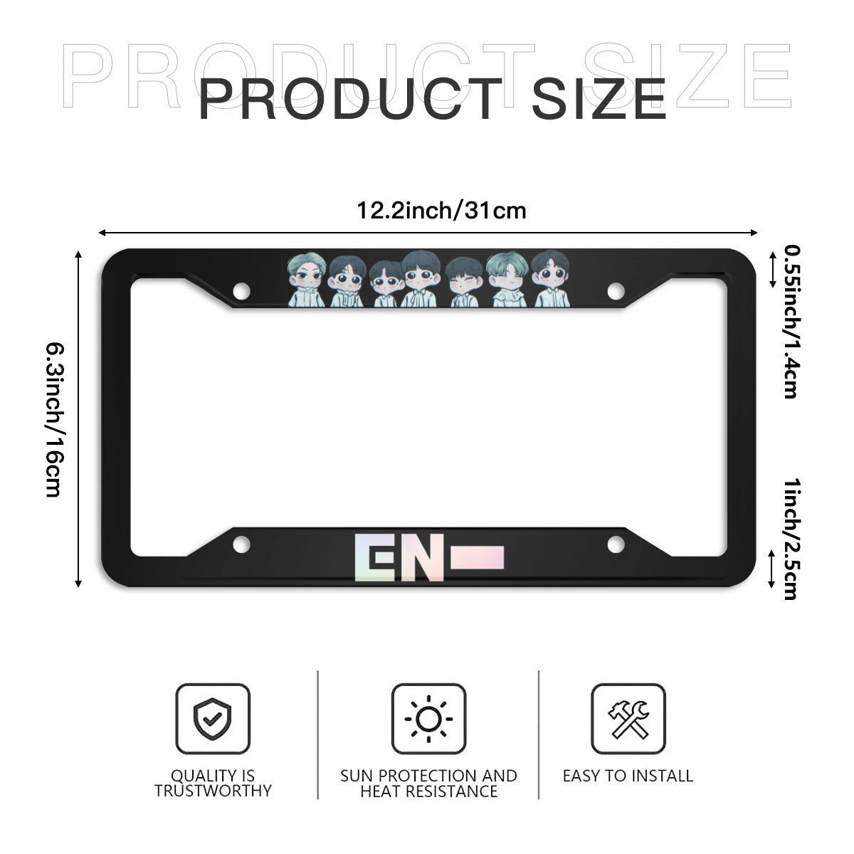 Enhypen License Plate From - Car accessory - Kpop gift! - Beyond The Shoppe