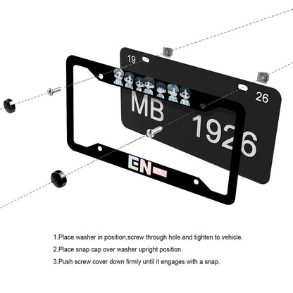 Enhypen License Plate From - Car accessory - Kpop gift! - Beyond The Shoppe