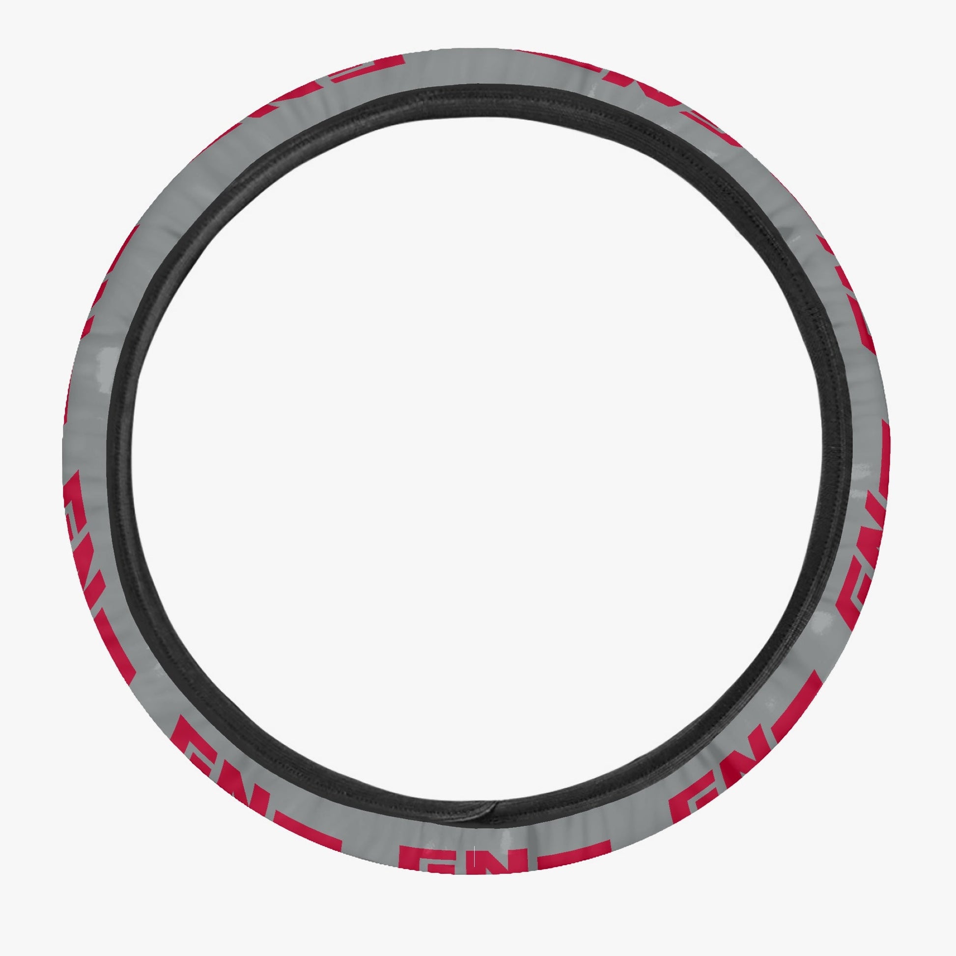 Enhypen Steering Wheel Cover - Enhypen Grey and red logo car accessory - black steering cover - great gift - kpop car accessories - Beyond The Shoppe