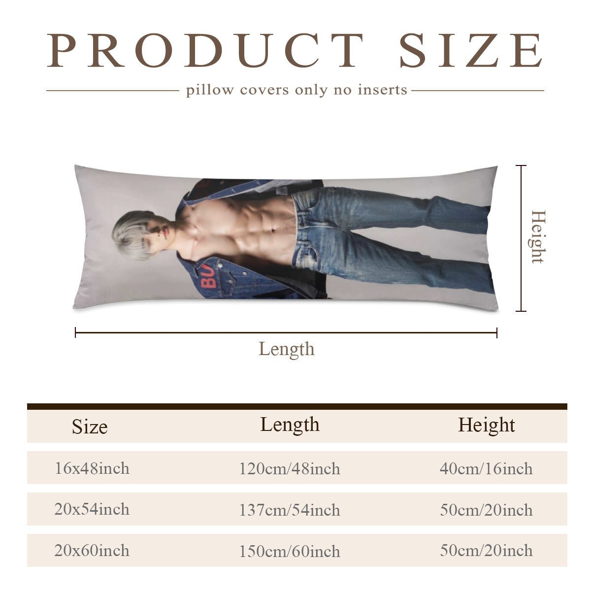 Enhypen Sunghoon Full Body Pillow Case - Double Sided Full Body Pillowcases - 3 sizes! - Beyond The Shoppe