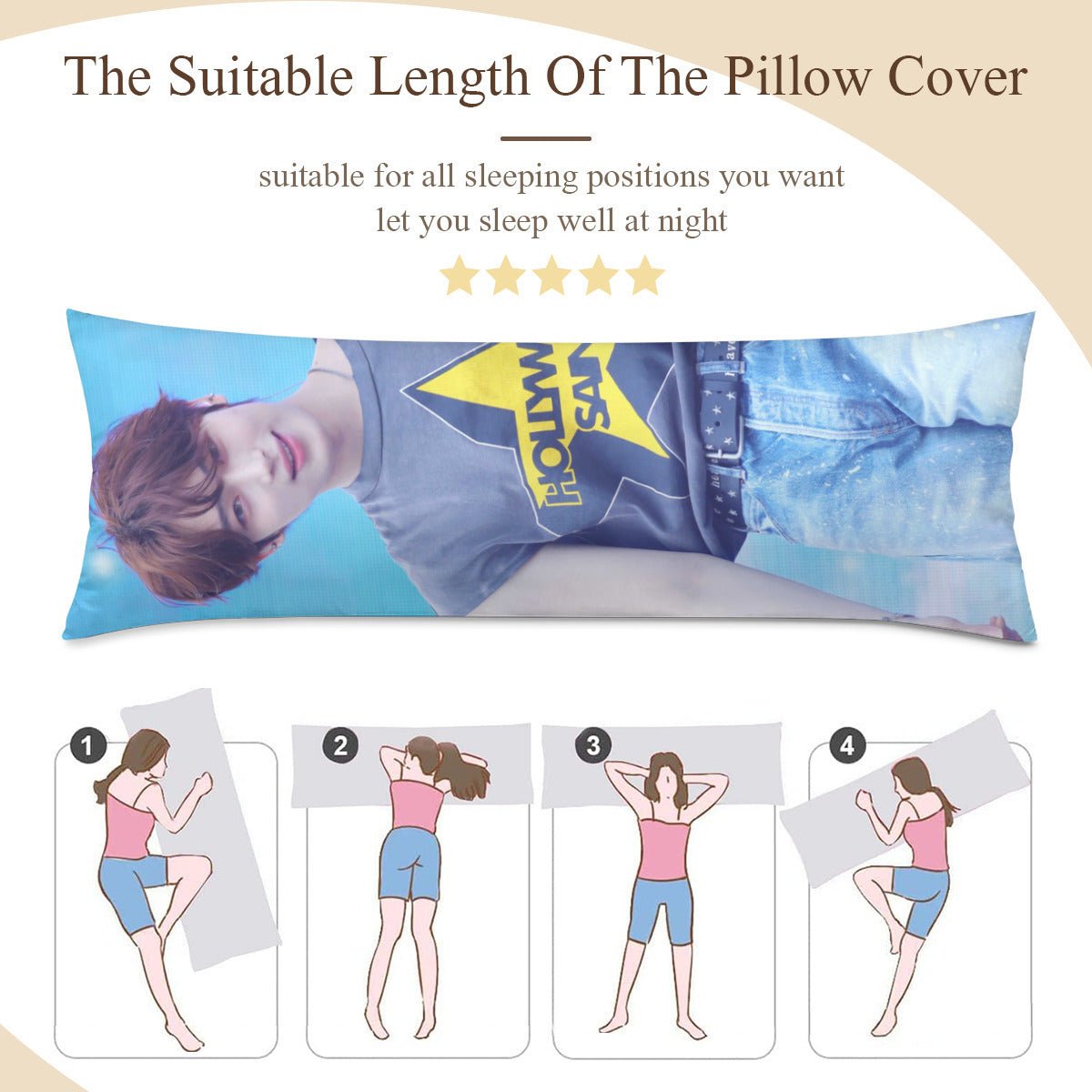 Enhypen Sunoo Full Body Pillow Case - Double Sided Full Body Pillowcases - 3 sizes! - Beyond The Shoppe