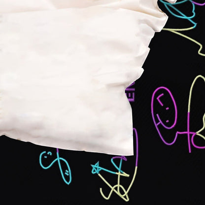 Enhypen Themed Logo & Signatures Bedding - 3 piece set including Duvet with 2 pillowcases! - Beyond The Shoppe