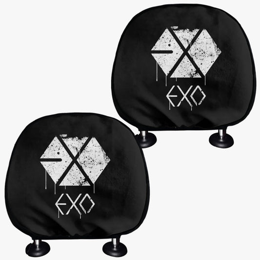 Exo Car Headrest Covers - 2Pcs - car accessories - Great KPop Gift! - Beyond The Shoppe