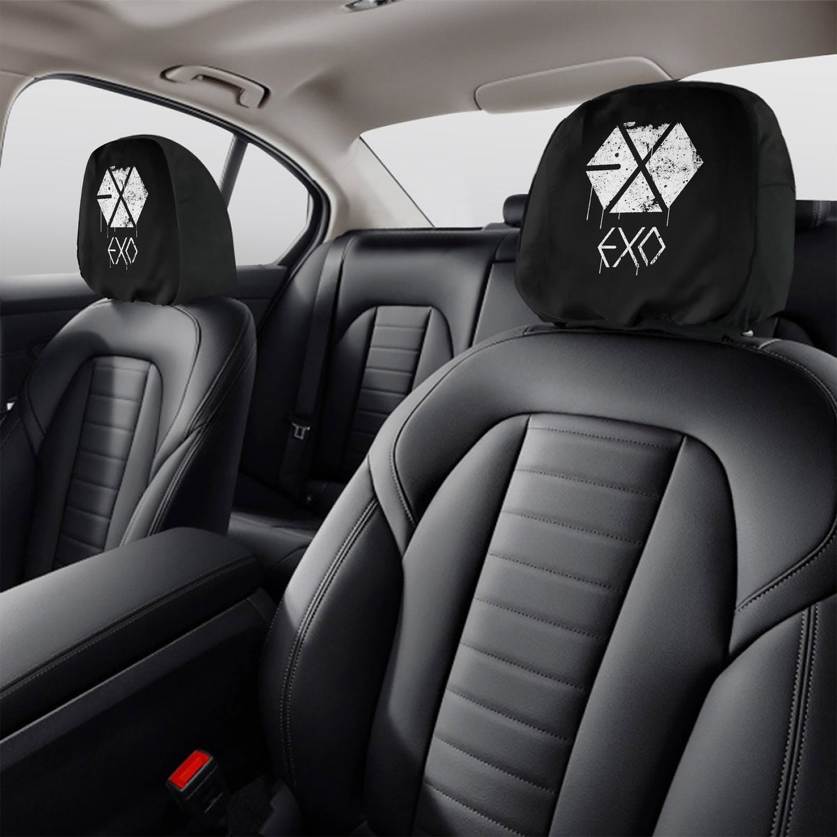 Exo Car Headrest Covers - 2Pcs - car accessories - Great KPop Gift! - Beyond The Shoppe