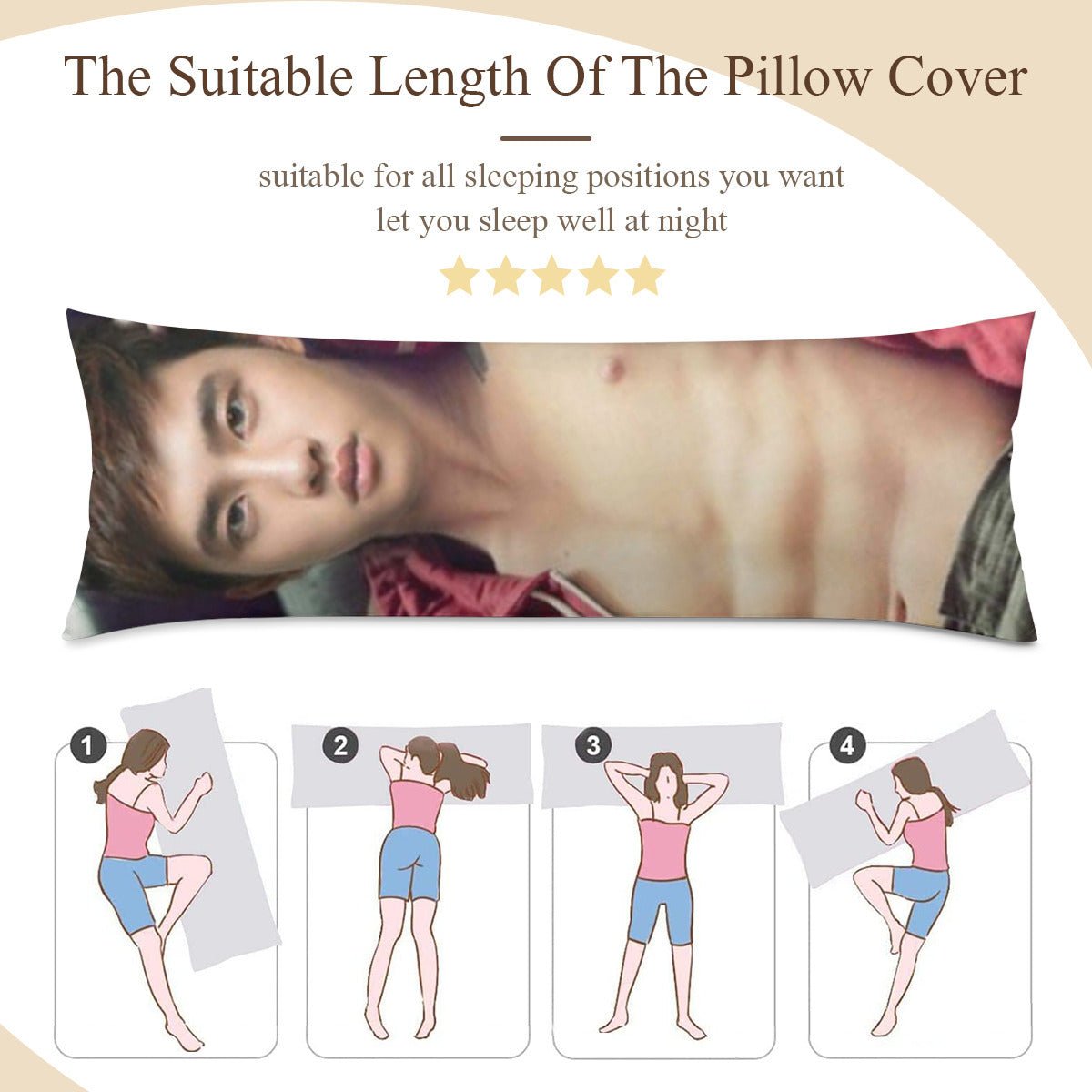 EXO D.O. Full Body Pillow Case - Double Sided Full Body Pillowcases - 3 sizes! EXO DO - Beyond The Shoppe