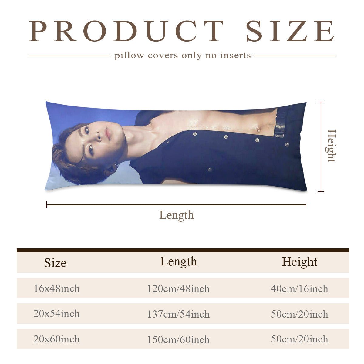 EXO Eiumin Full Body Pillow Case - Double Sided Full Body Pillowcases - 3 sizes! - Beyond The Shoppe