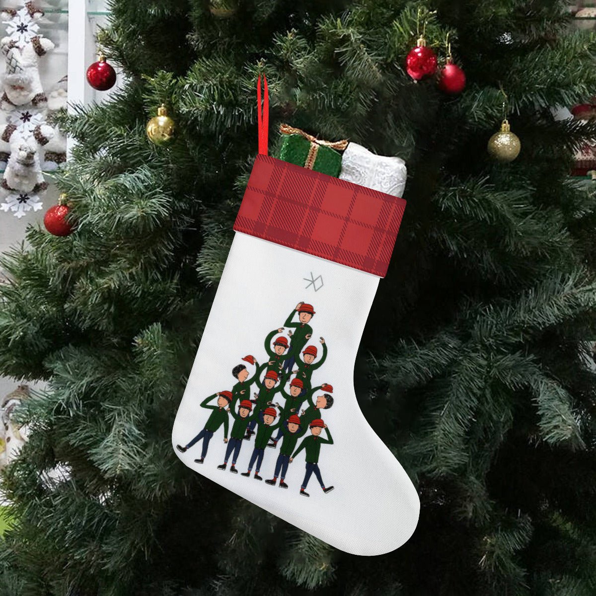 EXO EXO - L Classic Holiday 16 - Inch Linen Christmas Stocking – Decor, Soft & Durable - Beyond The Shoppe