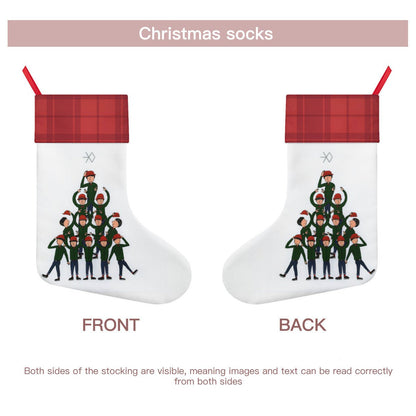 EXO EXO - L Classic Holiday 16 - Inch Linen Christmas Stocking – Decor, Soft & Durable - Beyond The Shoppe