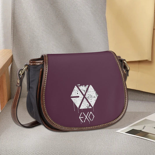 EXO Flap Saddle Bag – Perfect Everyday Crossbody Purse - EXO - L Chic & Cute Bag - Beyond The Shoppe