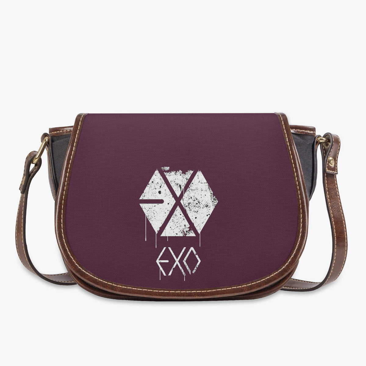 EXO Flap Saddle Bag – Perfect Everyday Crossbody Purse - EXO - L Chic & Cute Bag - Beyond The Shoppe