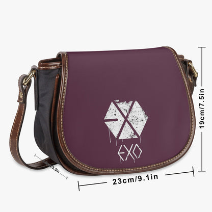 EXO Flap Saddle Bag – Perfect Everyday Crossbody Purse - EXO - L Chic & Cute Bag - Beyond The Shoppe