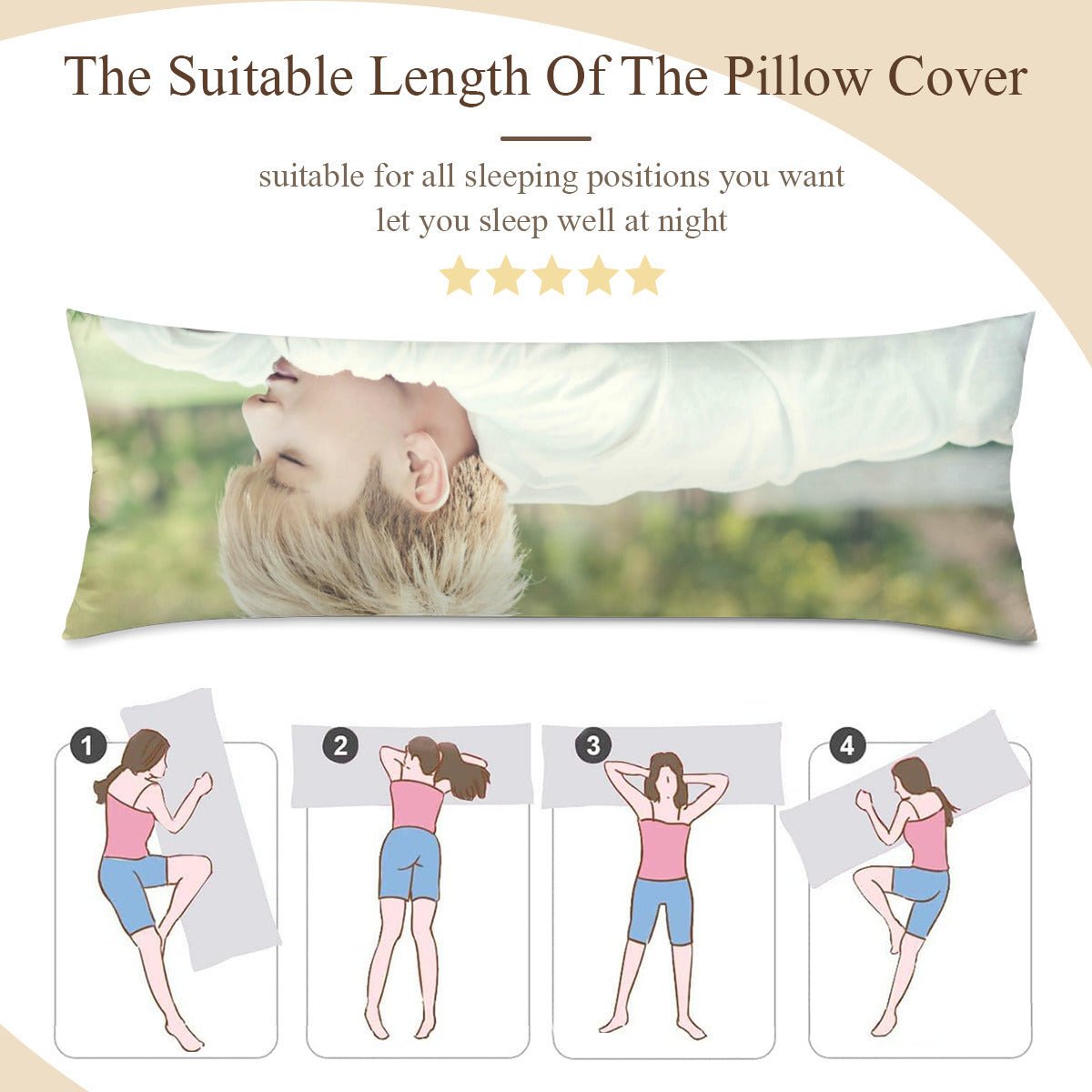 EXO Huang Zitao Full Body Pillow Case - Double Sided Full Body Pillowcases - 3 sizes! - Beyond The Shoppe