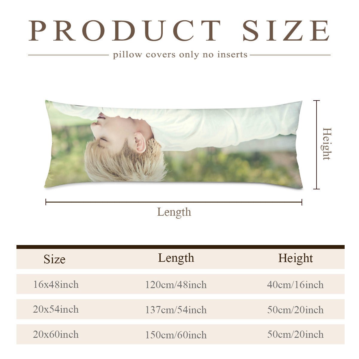 EXO Huang Zitao Full Body Pillow Case - Double Sided Full Body Pillowcases - 3 sizes! - Beyond The Shoppe