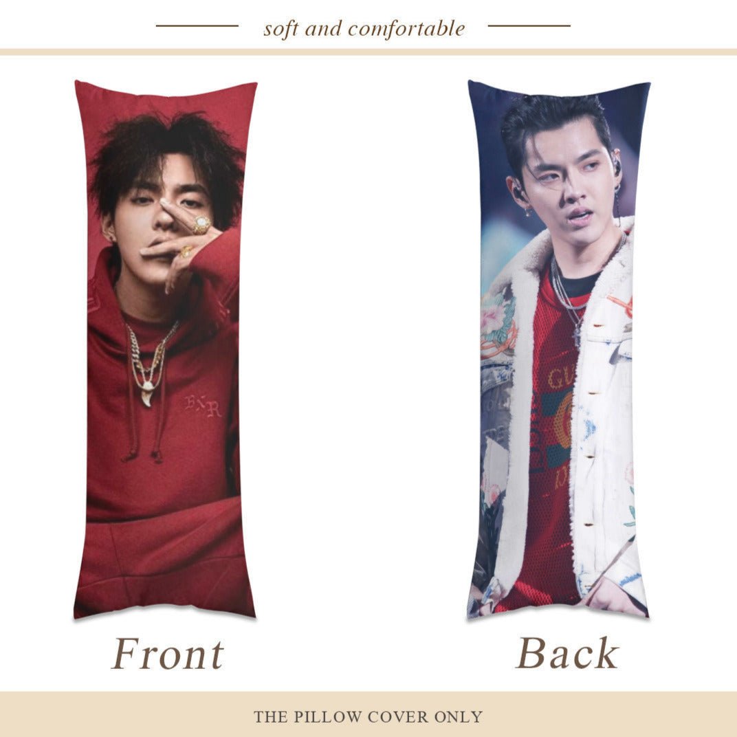 EXO Kris Wu Full Body Pillow Case - Double Sided Full Body Pillowcases - 3 sizes! - Beyond The Shoppe