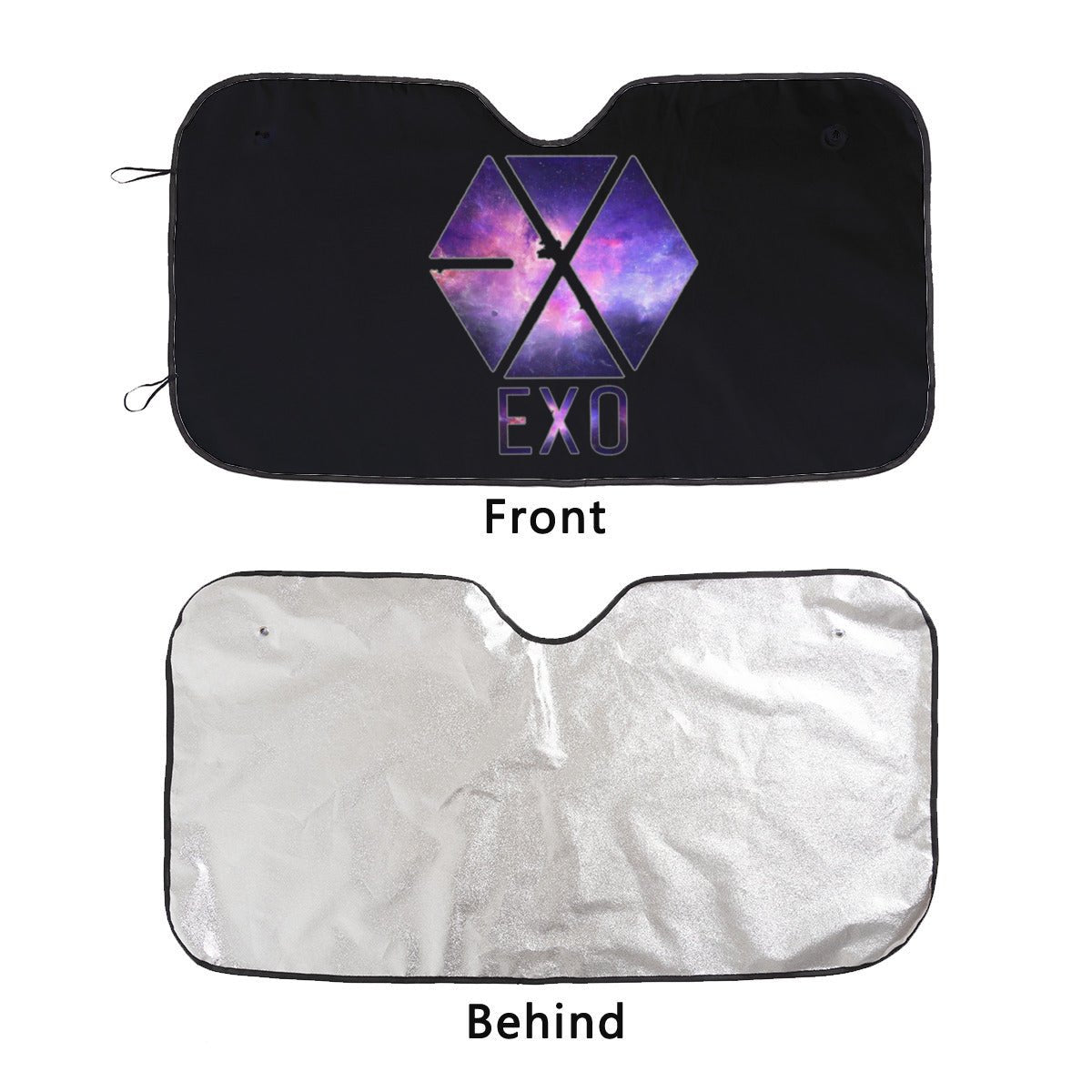 EXO Logo Sun Shade - Windshield Cover - KPop Themed - Great gift! Car Window Shield - Windshield Protector - Beyond The Shoppe