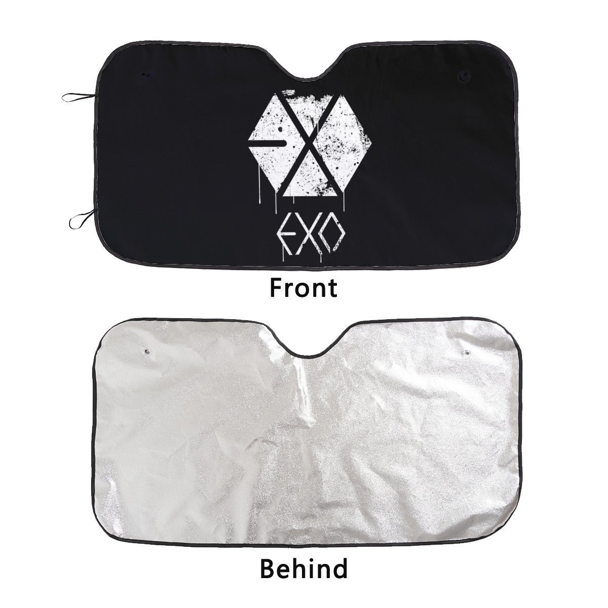 EXO Logo Sun Shade - Windshield Cover - KPop Themed - Great gift! Car Window Shield - Windshield Protector - Beyond The Shoppe