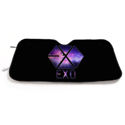 EXO Logo Sun Shade - Windshield Cover - KPop Themed - Great gift! Car Window Shield - Windshield Protector - Beyond The Shoppe