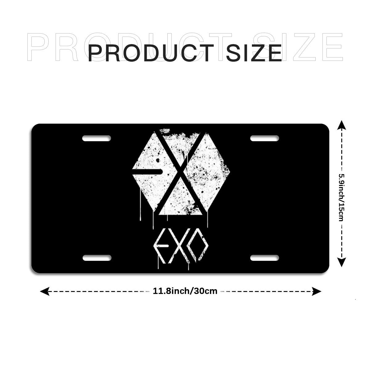 EXO logo Vanity Plate for your car - Car accessories - Beyond The Shoppe