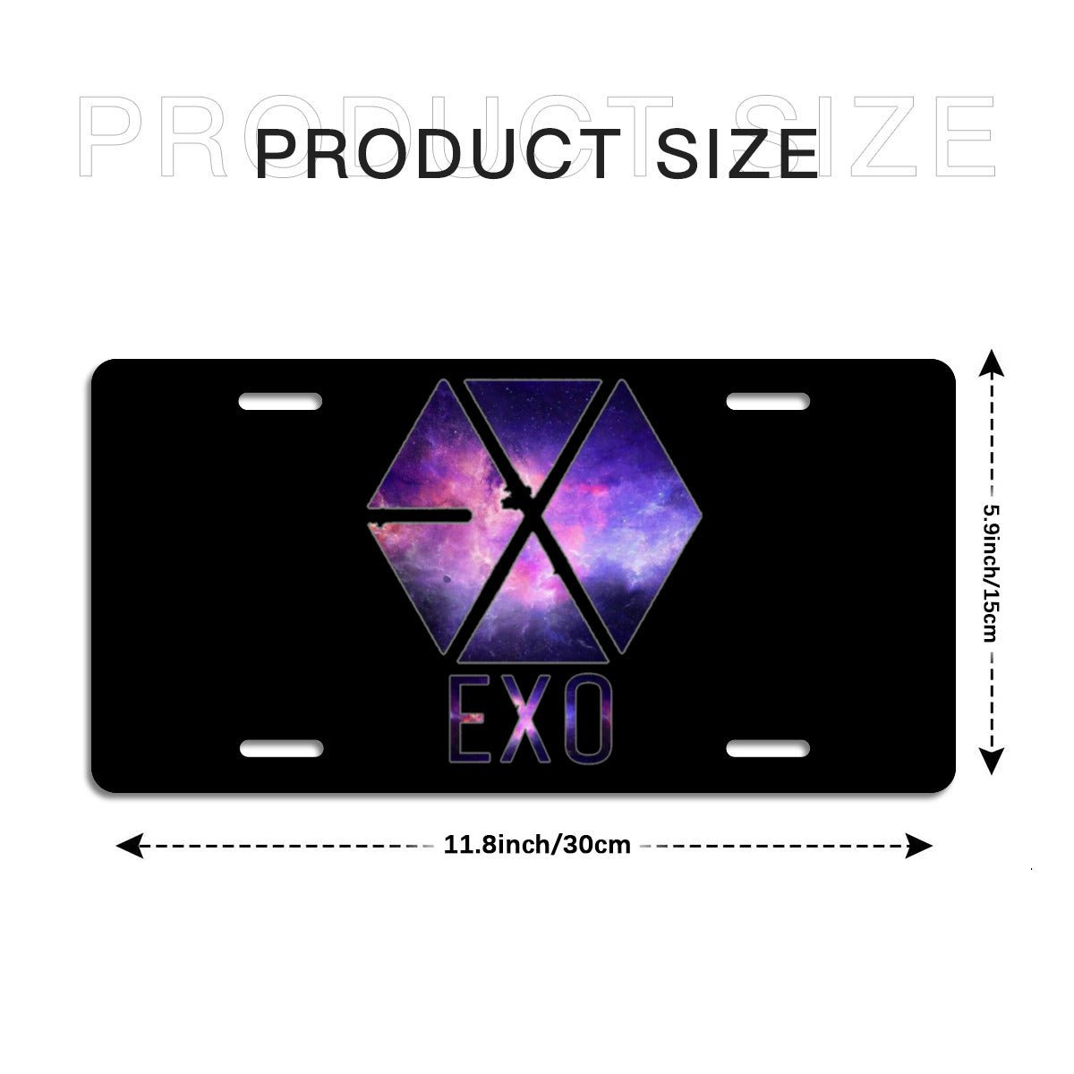 EXO logo Vanity Plate for your car - Car accessories - Beyond The Shoppe