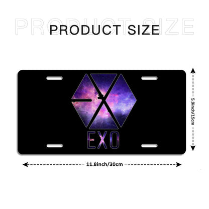 EXO logo Vanity Plate for your car - Car accessories - Beyond The Shoppe