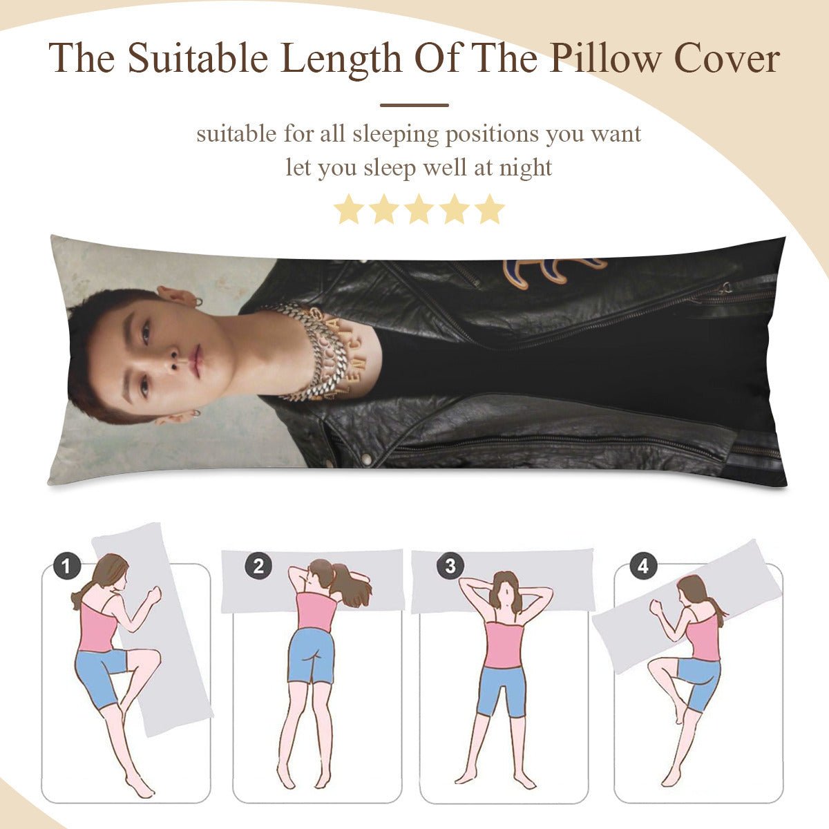 EXO Luhan Full Body Pillow Case - Double Sided Full Body Pillowcases - 3 sizes! - Beyond The Shoppe