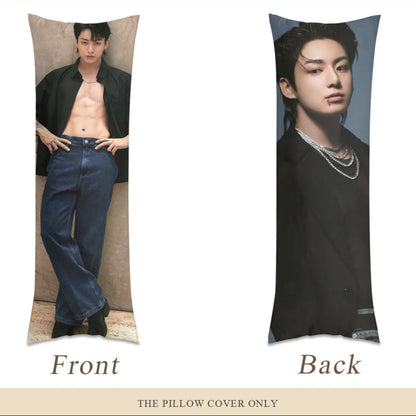 BTS JK body pillow case - 2 different Jungkook pictures! 3 sizes - bts JK full size double sided pillow case - bts jeon jungkook