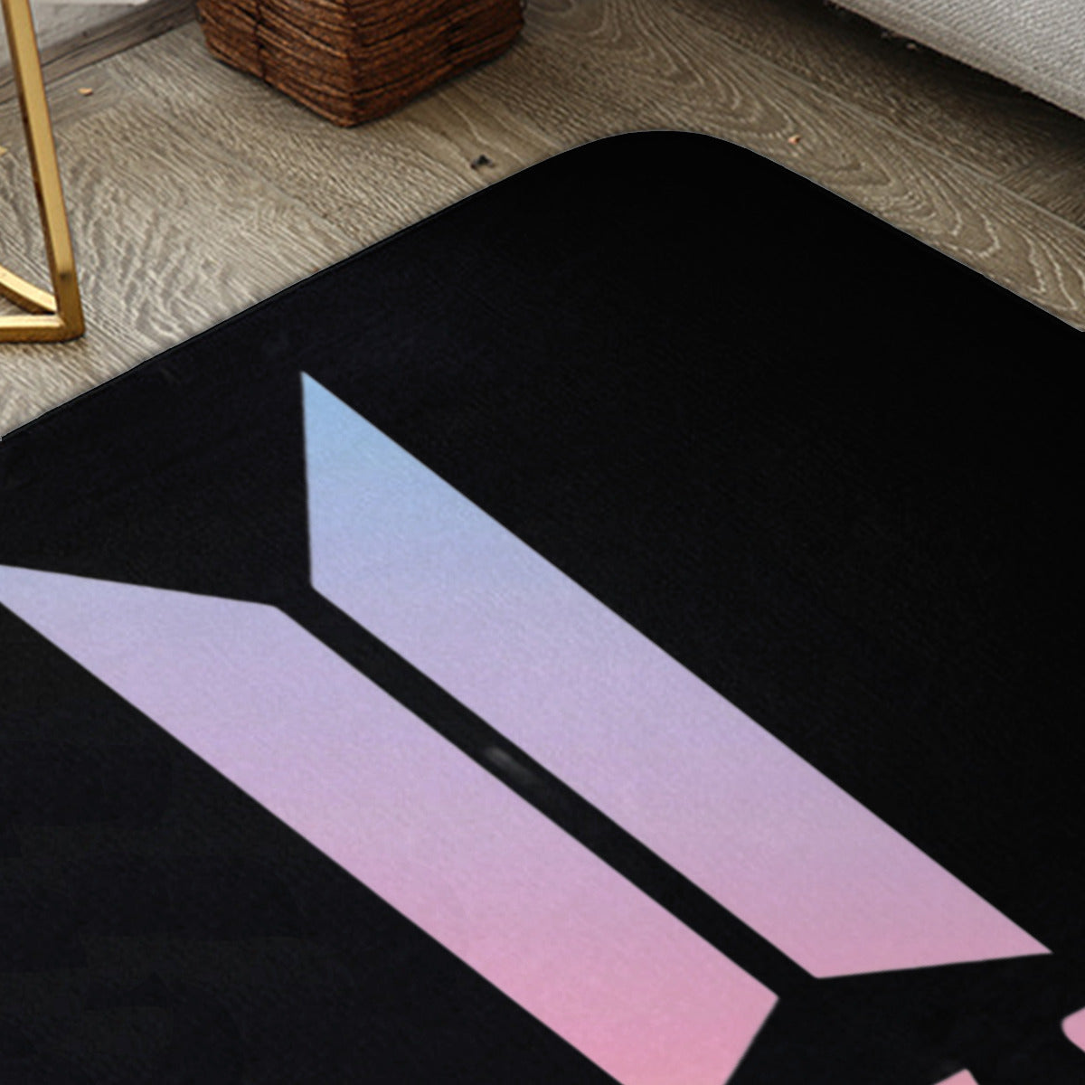 BTS Logo Home Door Area Rugs - Floor mat - Great for Army, BTS fans, house warming gift and more!