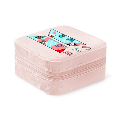 BTS BT21 logo Jewelry Box - Jewelry Organizer - 5 Colors! Jewelry accessories - jewelry box - Travel Jewelry organizer - Great gift