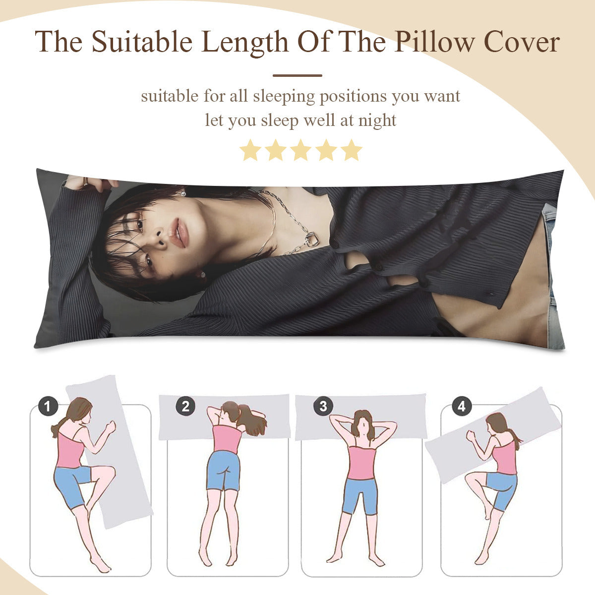 Stray Kids Hyunjin Full body pillow case - Double sided pillowcase - in 3 sizes! Stays Skzoo