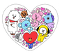 BTS BT21 Cell Phone Magnetic Collapsible Grip And Stand - Cell Phone Grips - Cell phone holder - popsocket grip - Phone Pop Grips