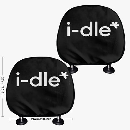 i-dle - Car Headrest Covers - 2 PCS - Great car accessories - Great KPop Gift! - Beyond The Shoppe