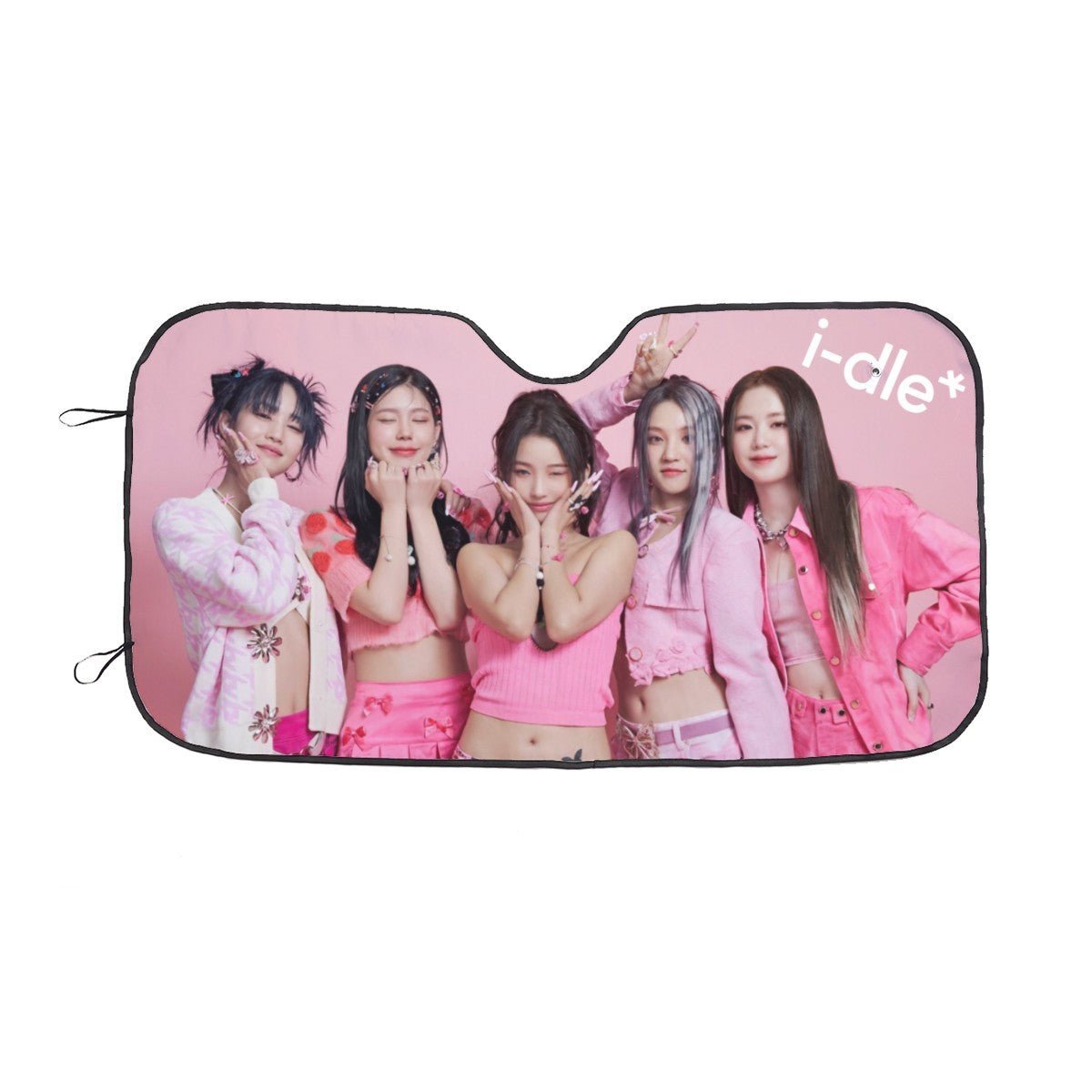 i-dle Sun Shade - Windshield Cover -KPop Themed - Great gift! Car Window Shield - Windshield Protector - Beyond The Shoppe