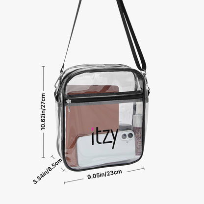 ITZY Logo Concert Clear PVC Crossbody Bag - Concert Bag - Concert Purse - Beyond The Shoppe