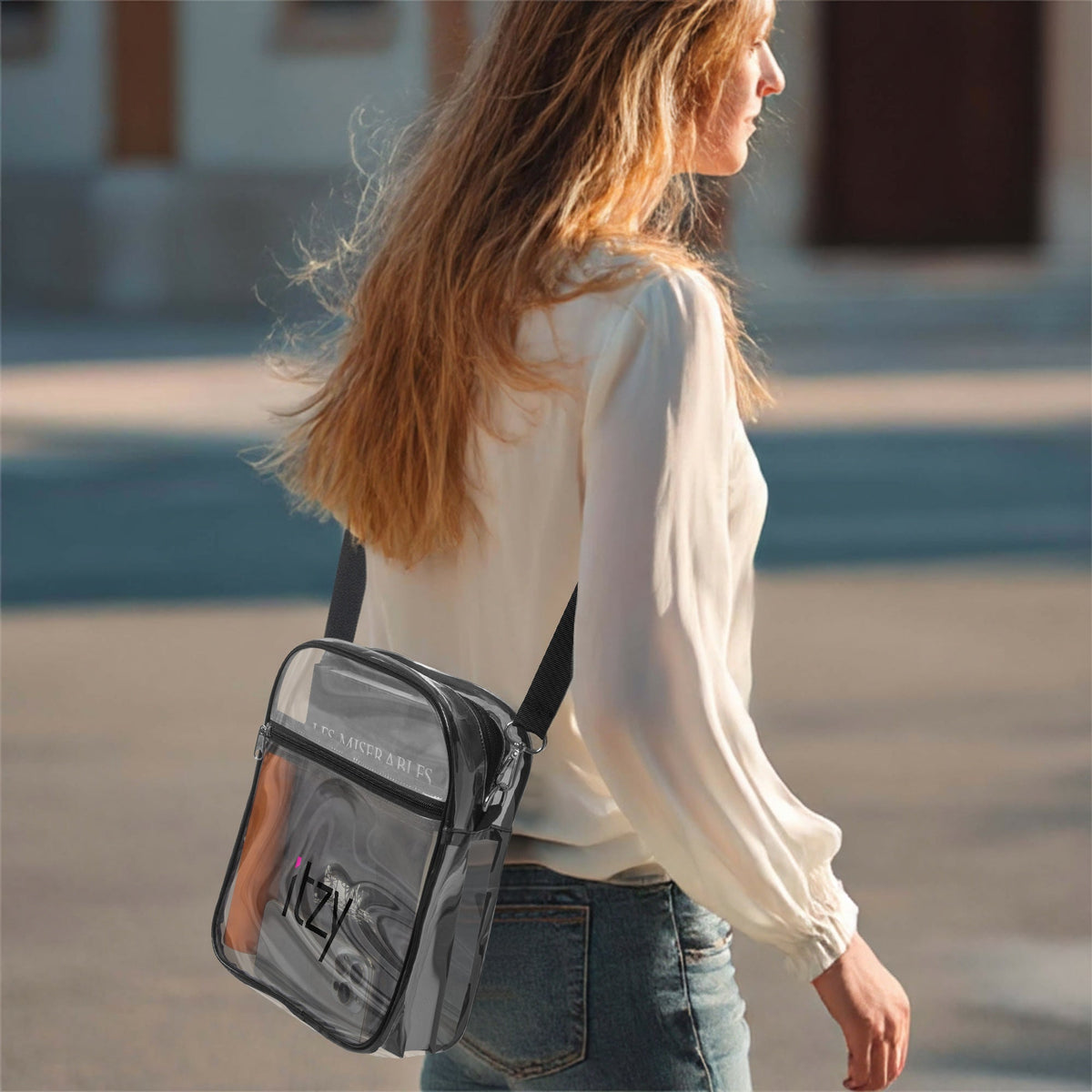 ITZY Logo Concert Clear PVC Crossbody Bag - Concert Bag - Concert Purse - Beyond The Shoppe
