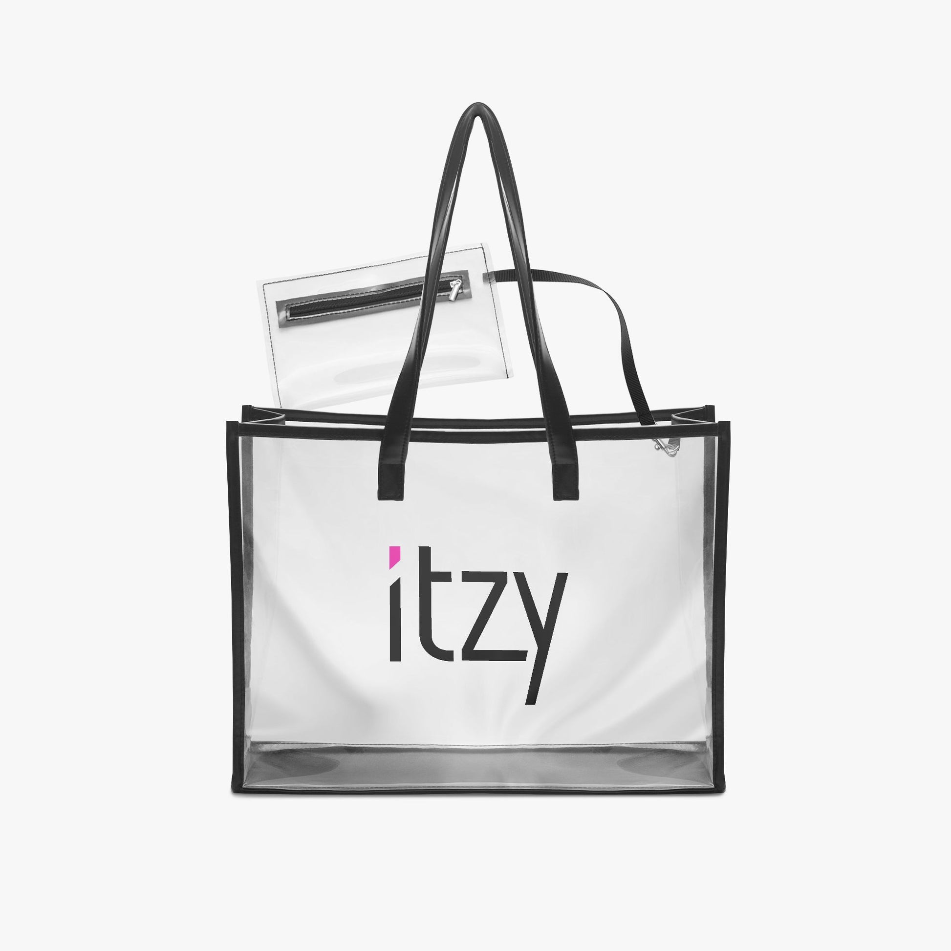 ITZY logo Large PVC Tote Bag – Transparent Concert Bag - Concert Purse - Concert Tote - Beyond The Shoppe
