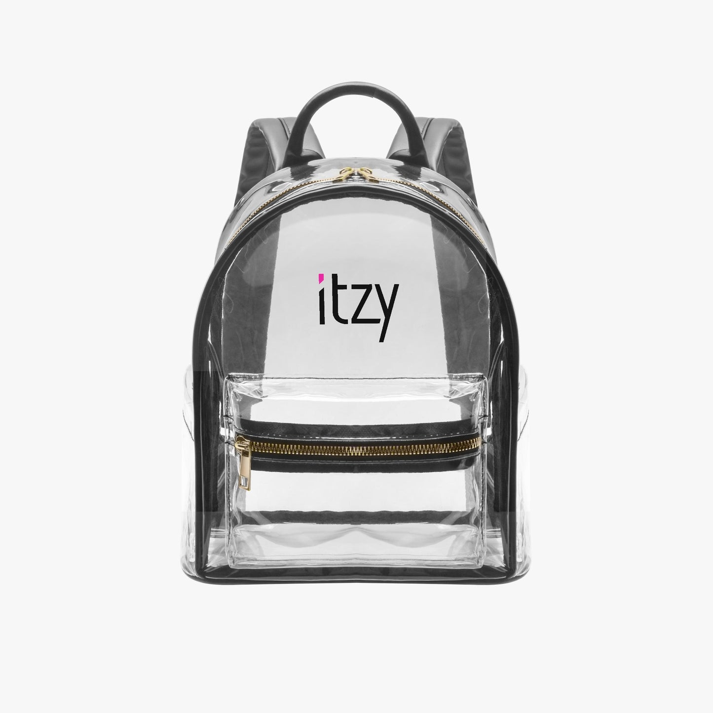 Itzy Logo Transparent Zipper Backpack - Concert Bag - Concert Backpack - Beyond The Shoppe