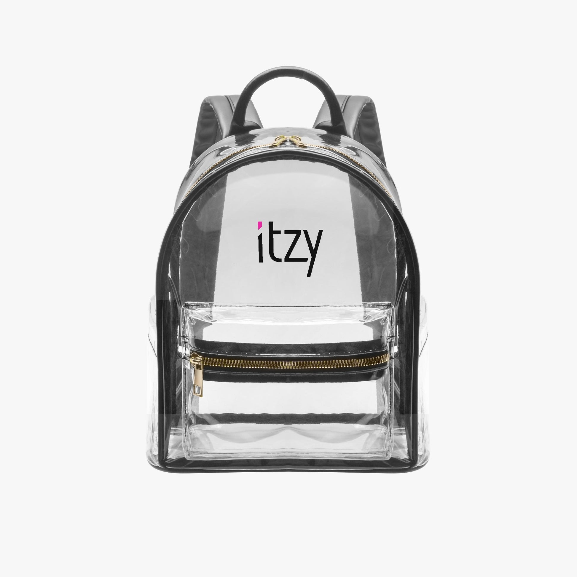 Itzy Logo Transparent Zipper Backpack - Concert Bag - Concert Backpack - Beyond The Shoppe