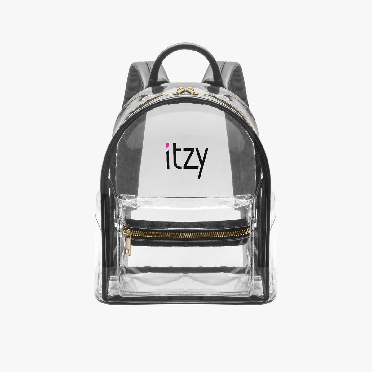 Itzy Logo Transparent Zipper Backpack - Concert Bag - Concert Backpack - Beyond The Shoppe