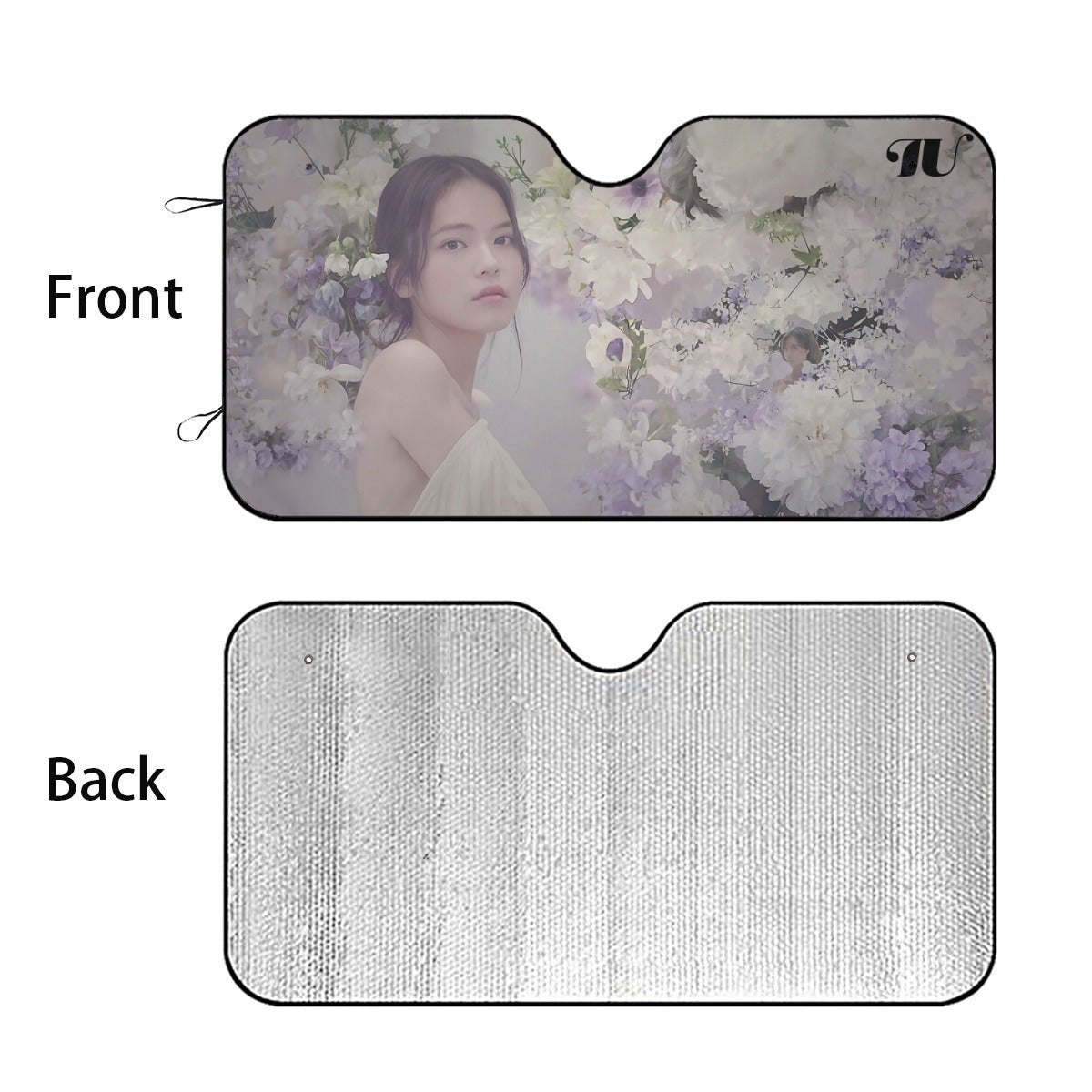 IU Kpop Sun Shade - Windshield Cover - KPop Themed - Great gift! Lee Ji - eun Car Window Shield - Windshield Protector - Beyond The Shoppe
