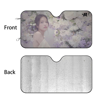 IU Kpop Sun Shade - Windshield Cover - KPop Themed - Great gift! Lee Ji - eun Car Window Shield - Windshield Protector - Beyond The Shoppe