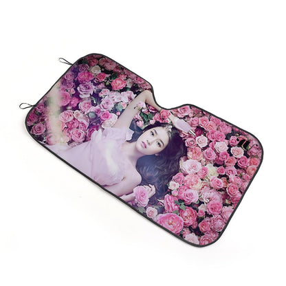 IU KPop Sun Shade - Windshield Cover - KPop Themed - Great gift! Lee Ji - eun Car Window Shield - Windshield Protector - Beyond The Shoppe