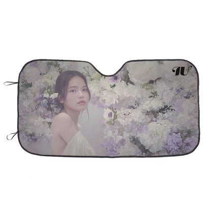 IU Kpop Sun Shade - Windshield Cover - KPop Themed - Great gift! Lee Ji - eun Car Window Shield - Windshield Protector - Beyond The Shoppe