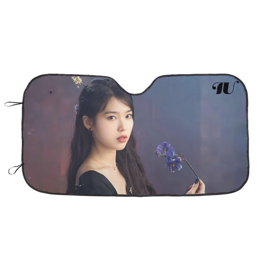 IU Sun Shade - Windshield Cover - KPop Themed - Great gift! Lee Ji - eun Car Window Shield - Windshield Protector - Beyond The Shoppe