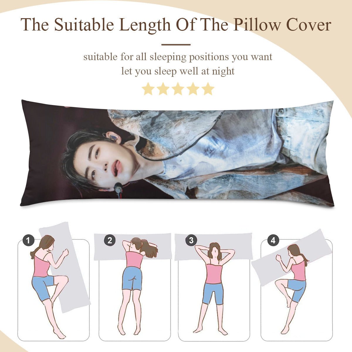 Jake from Enhypen Full Body Double - Sided Microfiber Pillow Case - 2 Poses pillowcase - 3 sizes! Engene - Beyond The Shoppe