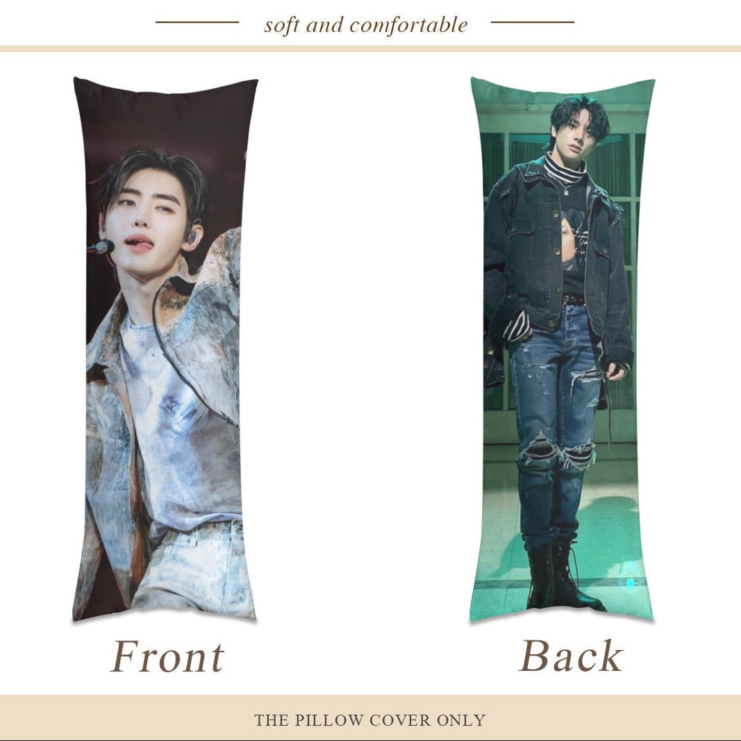 Jake from Enhypen Full Body Double - Sided Microfiber Pillow Case - 2 Poses pillowcase - 3 sizes! Engene - Beyond The Shoppe