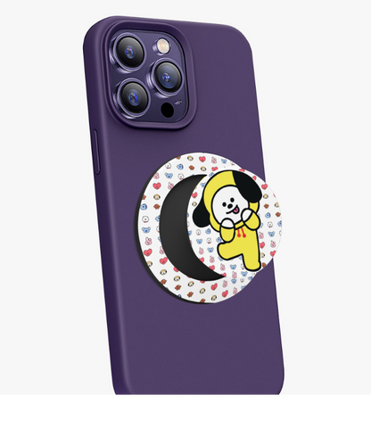BTS BT21 Cell Phone Magnetic Collapsible Grip And Stand - Cell Phone Grips - Cell phone holder - popsocket grip - Phone Pop Grips