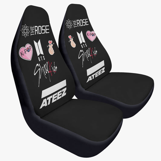 Kpop Custom Microfiber Car Seat Covers including The Rose, EXO, BTS, Stray Kids, and Ateez - Set of 2 - Beyond The Shoppe