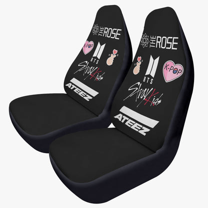 Kpop Custom Microfiber Car Seat Covers including The Rose, EXO, BTS, Stray Kids, and Ateez - Set of 2 - Beyond The Shoppe