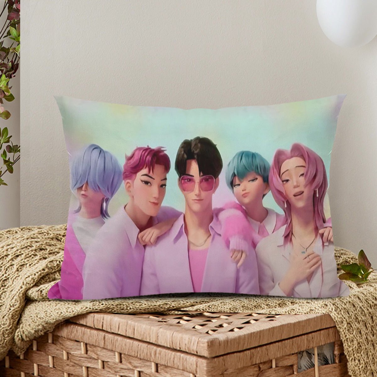 KPop Demon Hunters Saja Boys themed Pillow sham - double sided pillow case - Pillowcase! Great KPOP Gift! - Beyond The Shoppe